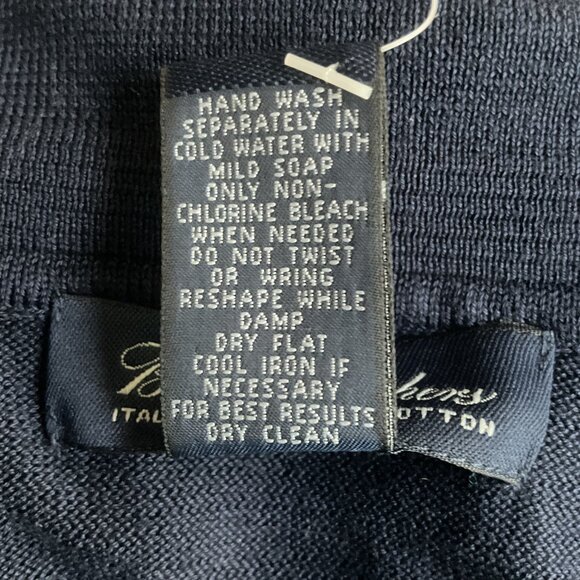 NWT Brooks Brothers Mercerized Cotton Polo Sweater - Picture 5 of 5